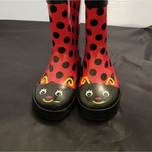 BRAND NEW LADYBUG  GIRL RAIN BOOTS - Picture 6 of 16